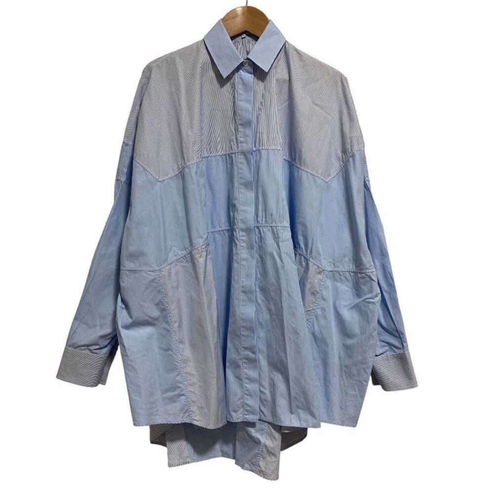 Loewe Patchwork Oversized Stripe Long Sleeve Shir… - image 1